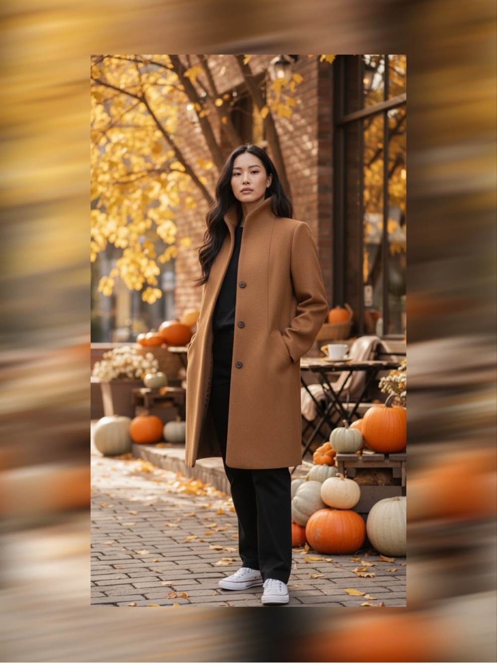 Aritzia Wilfred The Cocoon Coat 2XS Cigar Brown Wool Cashmere Bellandi Italy